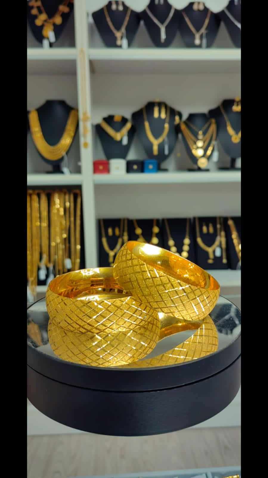 Altın Kaplama 2 cm Demo Bilezik - BA20008 - Mad Gold 2 cm bilezikler