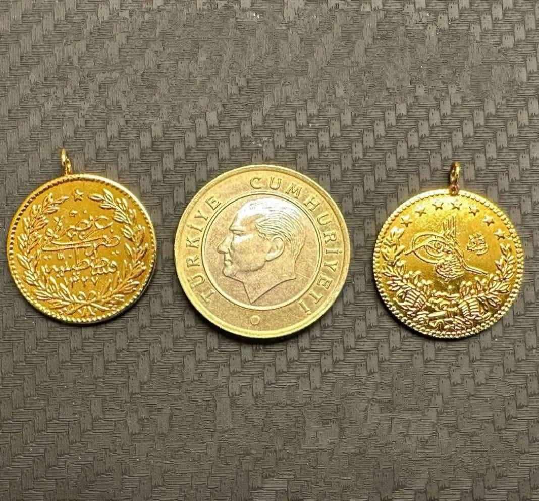Altın Renginde Lak Kaplama Küçük Reşat Altın imitasyon - Mad Gold ziynet altınlar
